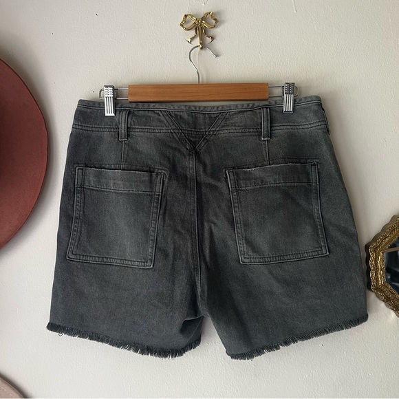 ANTHROPOLOGIE Pilcro denim‎ shorts button fly cutoff Black Womens SIZE 29 - Picture 3 of 9